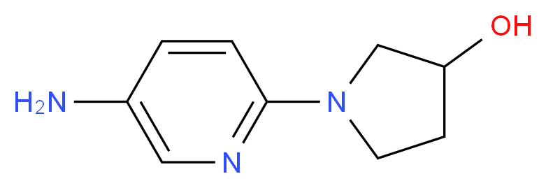 1-(5-aminopyridin-2-yl)pyrrolidin-3-ol_分子结构_CAS_939376-58-6