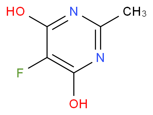 5-fluoro-2-methylpyrimidine-4,6-diol_分子结构_CAS_1598-63-6