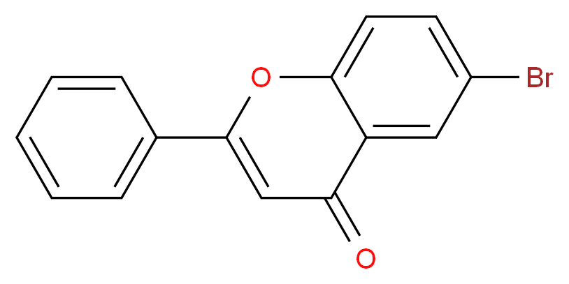 6-溴-2-苯基-(4H)-4-苯并吡喃酮_分子结构_CAS_1218-80-0)