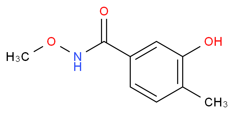 3-hydroxy-N-methoxy-4-methylbenzamide_分子结构_CAS_348165-51-5