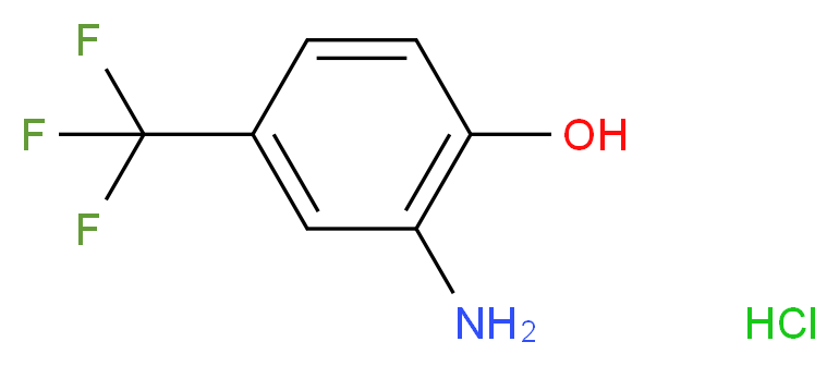 2-amino-4-(trifluoromethyl)phenol hydrochloride_分子结构_CAS_454-81-9)