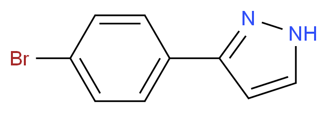 3-(4-Bromophenyl)-1H-pyrazole_分子结构_CAS_73387-46-9)