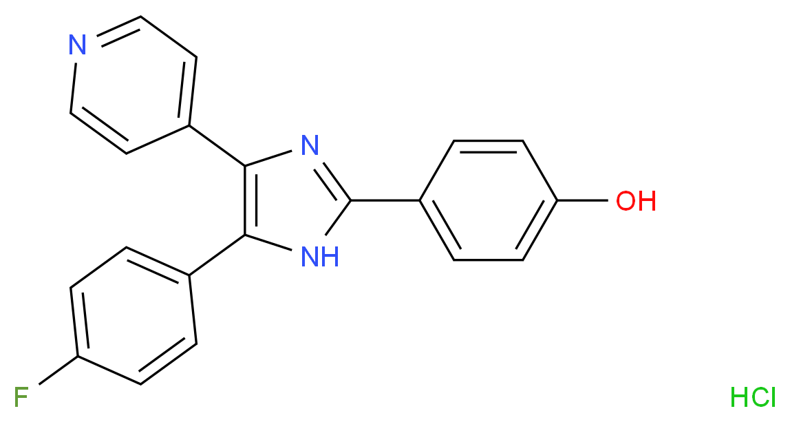 SB 202190 Hydrochloride_分子结构_CAS_350228-36-3)