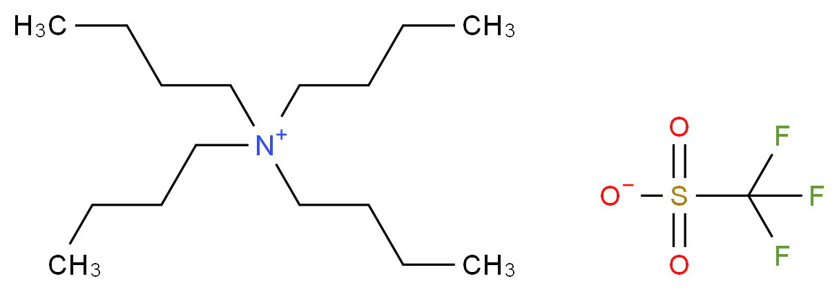 Tetrakis(but-1-yl)ammonium trifluoromethanesulphonate 99%_分子结构_CAS_35895-70-6)