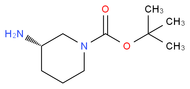 (3S)-3-Aminopiperidine, N1-BOC protected_分子结构_CAS_625471-18-3)