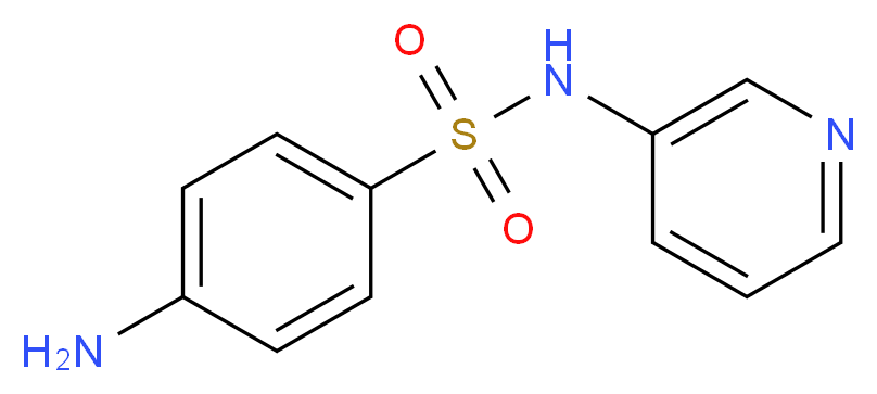 4-amino-N-(pyridin-3-yl)benzene-1-sulfonamide_分子结构_CAS_599-81-5