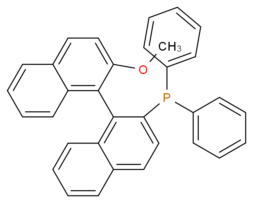 [1-(2-methoxynaphthalen-1-yl)naphthalen-2-yl]diphenylphosphane_分子结构_CAS_134484-36-9