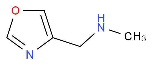 4-[(Methylamino)methyl]-1,3-oxazole_分子结构_CAS_)