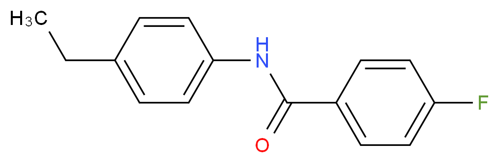 N-(4-ethylphenyl)-4-fluorobenzamide_分子结构_CAS_101398-04-3