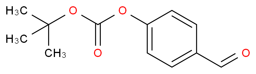 4-甲酰基苯基碳酸叔丁酯_分子结构_CAS_87188-50-9)