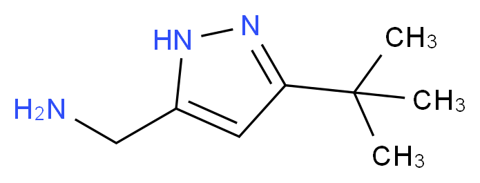 1-(3-tert-butyl-1H-pyrazol-5-yl)methanamine_分子结构_CAS_936940-66-8)