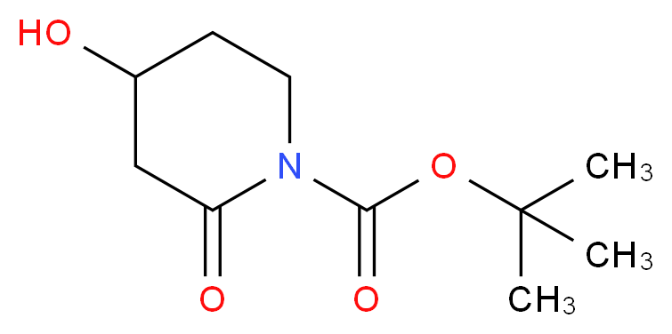 tert-butyl 4-hydroxy-2-oxopiperidine-1-carboxylate_分子结构_CAS_1245646-10-9