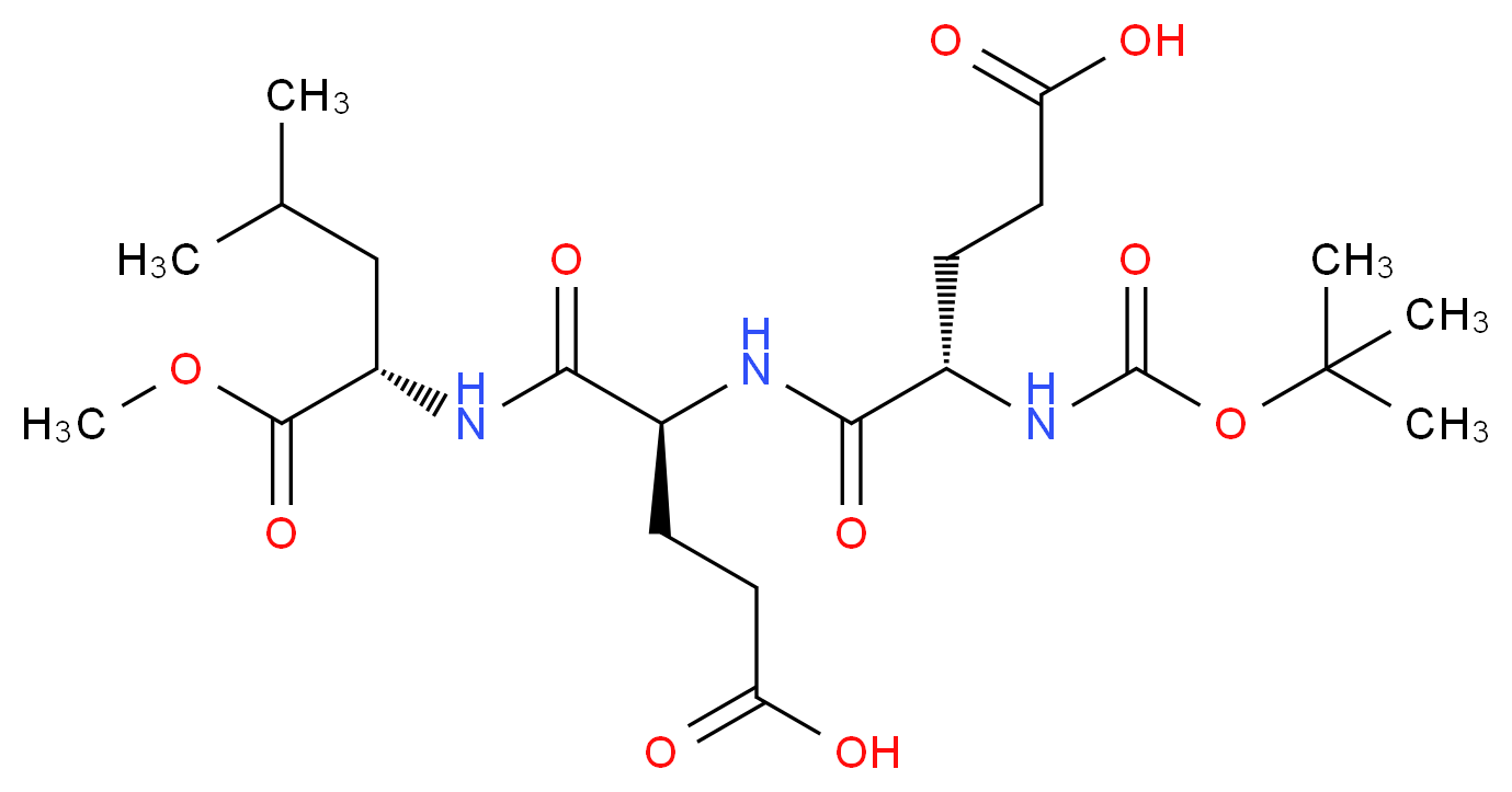 Boc-Glu-Glu-Leu methyl ester_分子结构_CAS_72903-33-4)