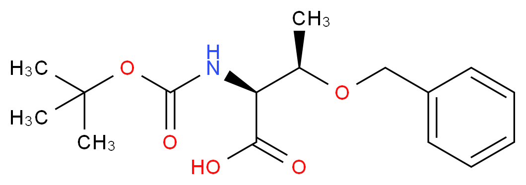 N-Boc-O-苄基-L-苏氨酸_分子结构_CAS_15260-10-3)