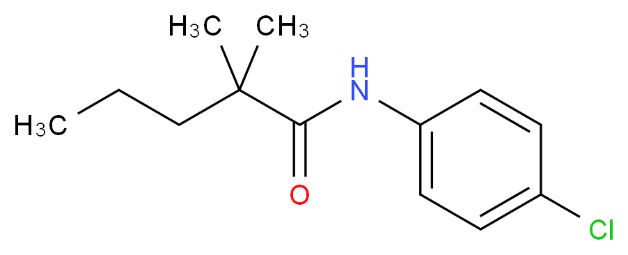 N-(4-chlorophenyl)-2,2-dimethylpentanamide_分子结构_CAS_7287-36-7