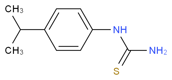 [4-(propan-2-yl)phenyl]thiourea_分子结构_CAS_65259-91-8