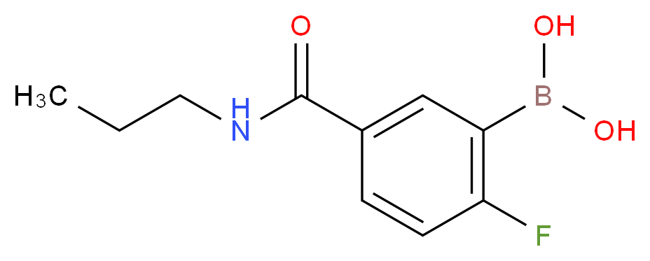 2-Fluoro-5-(propylcarbamoyl)benzeneboronic acid 97%_分子结构_CAS_874289-48-2)
