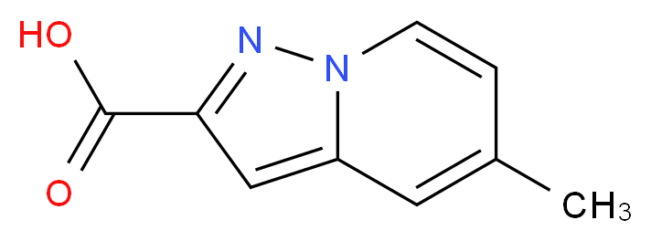 5-methylpyrazolo[1,5-a]pyridine-2-carboxylic acid_分子结构_CAS_876379-72-5