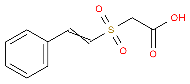 2-(2-phenylethenesulfonyl)acetic acid_分子结构_CAS_102154-41-6