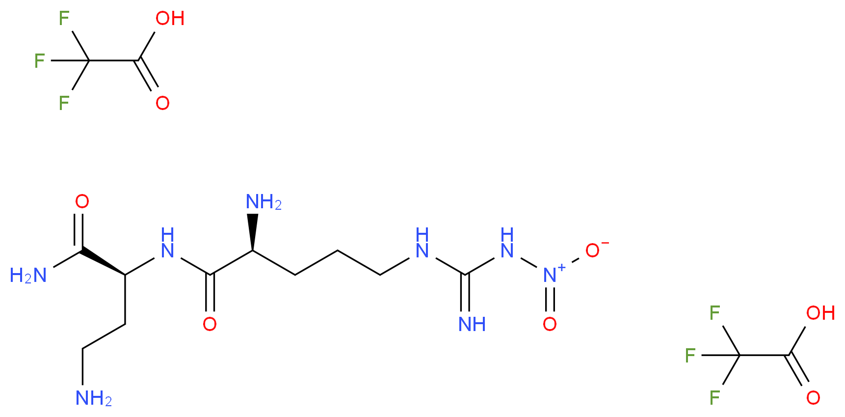 L-Nω-Nitroarginine-2,4-L-diaminobutyric amide di(trifluoroacetate) salt_分子结构_CAS_244185-39-5)