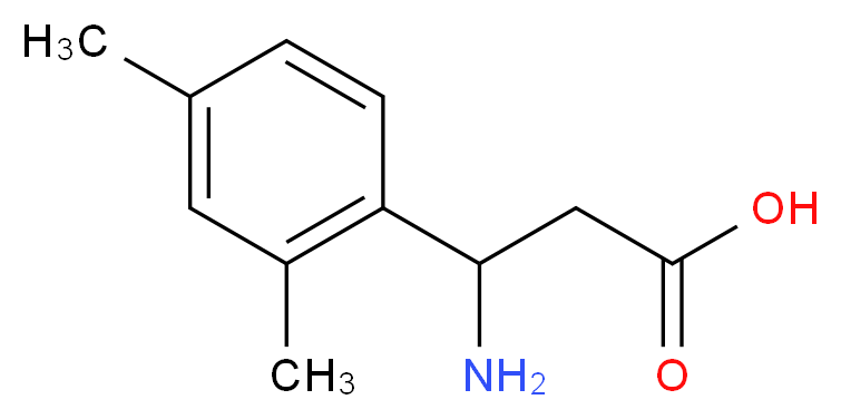 3-Amino-3-(2,4-dimethylphenyl)propanoic acid_分子结构_CAS_117391-54-5)