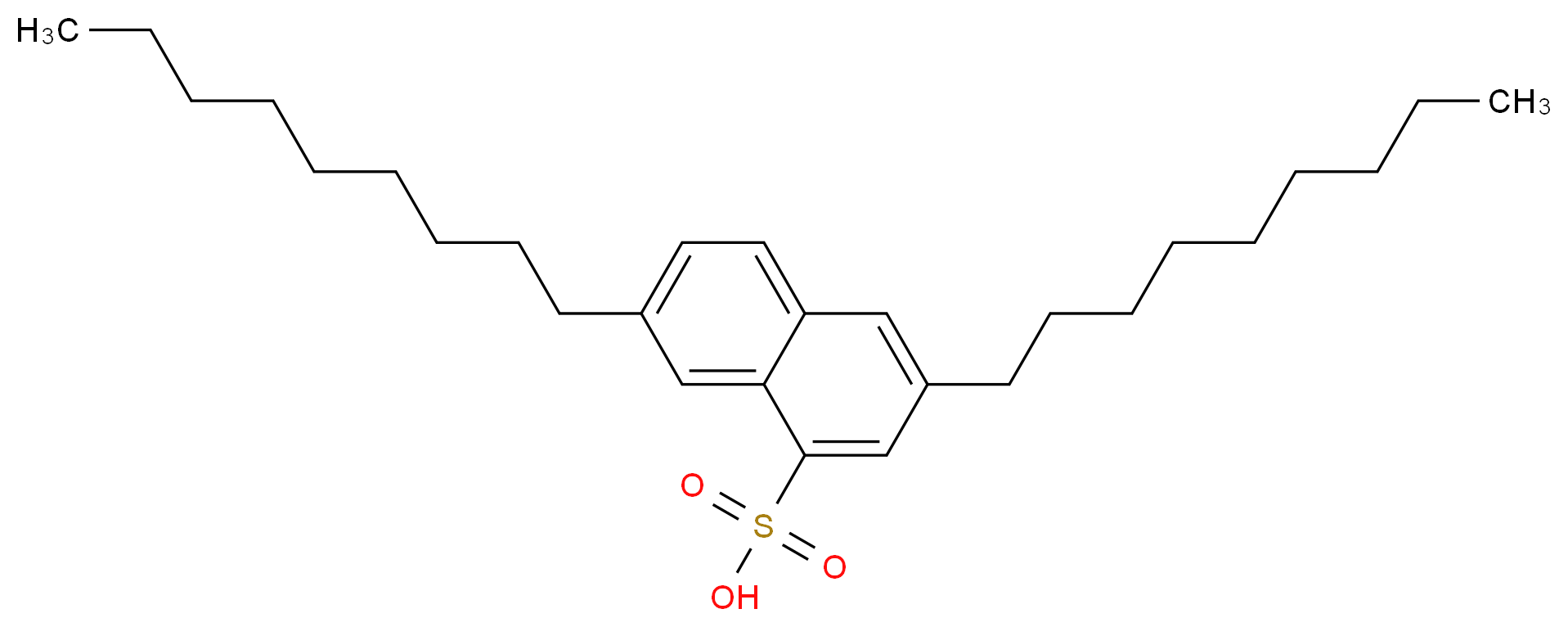 3,7-dinonylnaphthalene-1-sulfonic acid_分子结构_CAS_25322-17-2