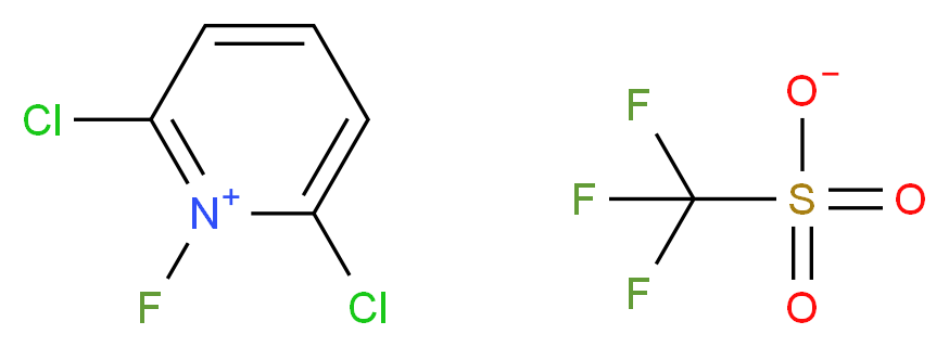 2,6-dichloro-1-fluoropyridin-1-ium trifluoromethanesulfonate_分子结构_CAS_130433-68-0