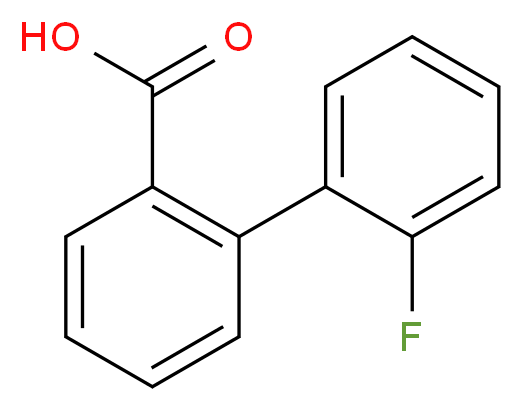 2-(2-fluorophenyl)benzoic acid_分子结构_CAS_361-92-2