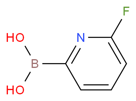 (6-fluoropyridin-2-yl)boronic acid_分子结构_CAS_916176-61-9