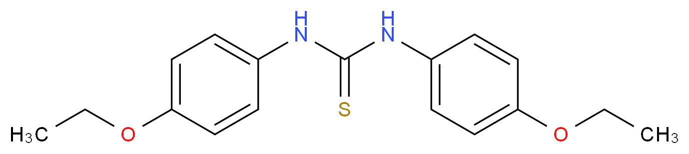 1,3-bis(4-ethoxyphenyl)thiourea_分子结构_CAS_1234-30-6