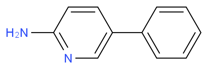 2-氨基-5-苯基吡啶_分子结构_CAS_33421-40-8)