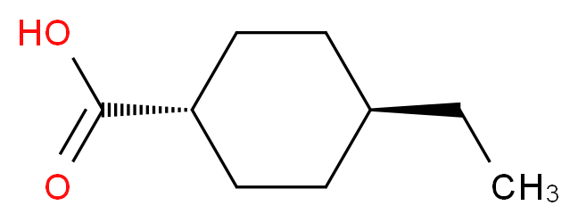 TRANS-4-ETHYLCYCLOHEXANECARBOXYLIC ACID_分子结构_CAS_6833-47-2)