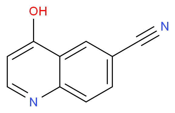 4-Hydroxyquinoline-6-carbonitrile_分子结构_CAS_219763-82-3)