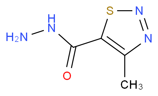 4-methyl-1,2,3-thiadiazole-5-carbohydrazide_分子结构_CAS_75423-15-3