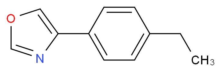 4-(4-Ethylphenyl)oxazole_分子结构_CAS_54289-72-4)
