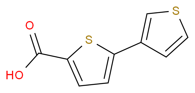 5-(thiophen-3-yl)thiophene-2-carboxylic acid_分子结构_CAS_60141-31-3