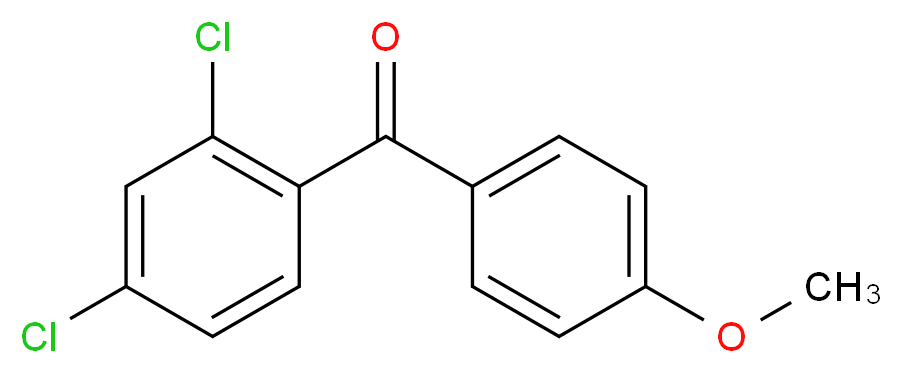 (2,4-dichlorophenyl)(4-methoxyphenyl)methanone_分子结构_CAS_66938-30-5)