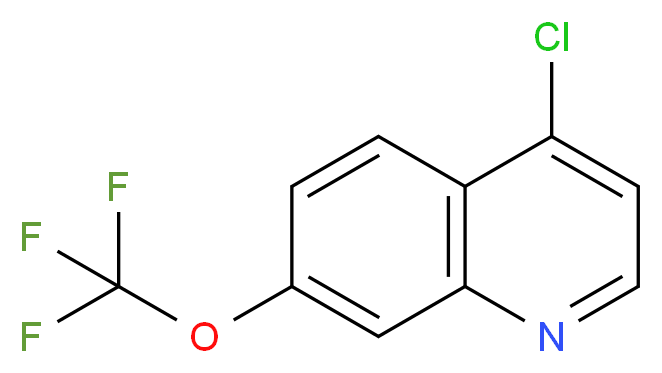 4-chloro-7-(trifluoromethoxy)quinoline_分子结构_CAS_40516-31-2