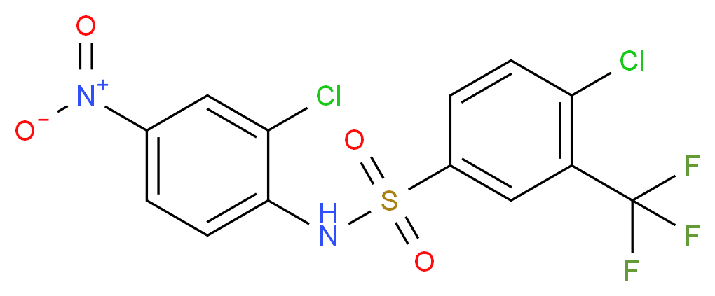 4-Chloro-N-(2-chloro-4-nitrophenyl)-3-(trifluoromethyl)benzenesulphonamide_分子结构_CAS_106917-52-6)