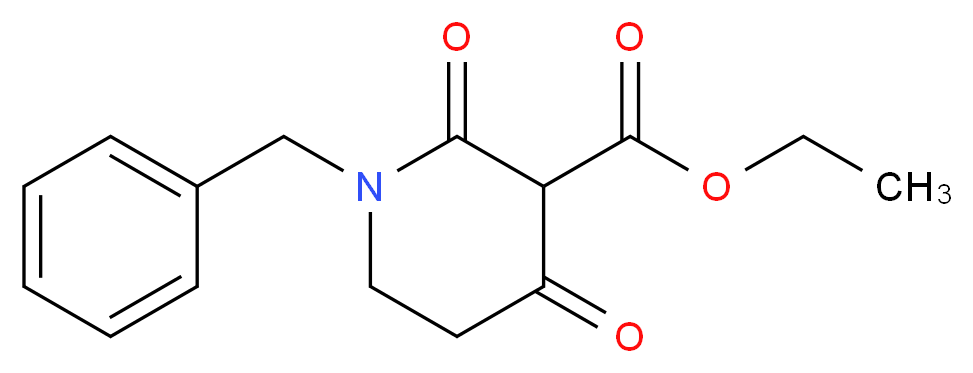 ethyl 1-benzyl-2,4-dioxopiperidine-3-carboxylate_分子结构_CAS_198417-15-1