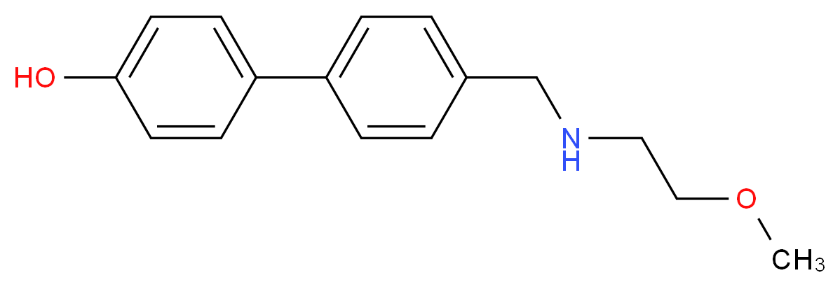 4'-{[(2-methoxyethyl)amino]methyl}biphenyl-4-ol_分子结构_CAS_)