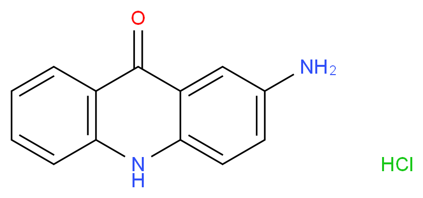 2-Aminoacridin-9(10H)-one hydrochloride_分子结构_CAS_727388-68-3)