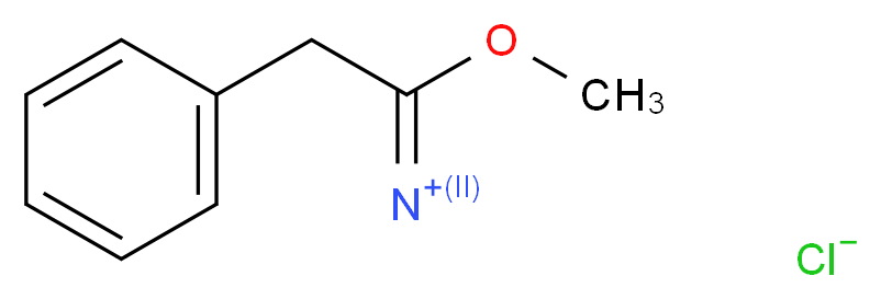 (1-methoxy-2-phenylethylidene)azanylium chloride_分子结构_CAS_39496-45-2