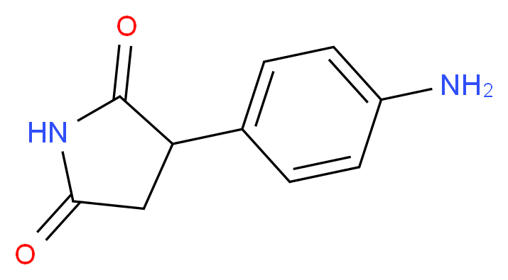 3-(4-AMINO-PHENYL)-PYRROLIDINE-2,5-DIONE_分子结构_CAS_32856-49-8)