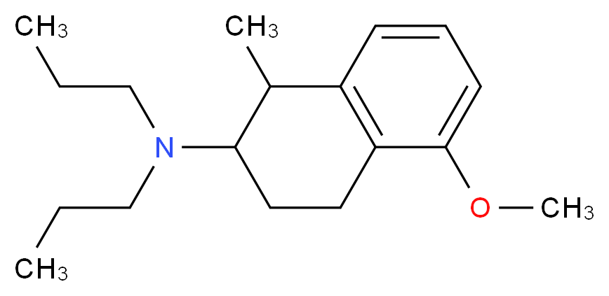 5-methoxy-1-methyl-N,N-dipropyl-1,2,3,4-tetrahydronaphthalen-2-amine_分子结构_CAS_95999-12-5