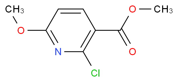 methyl 2-chloro-6-methoxypyridine-3-carboxylate_分子结构_CAS_95652-77-0