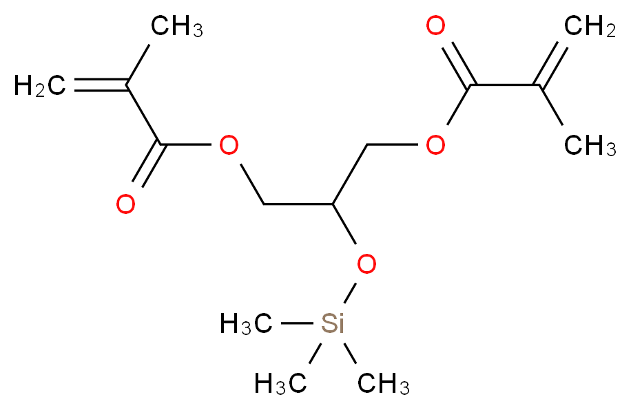 3-[(2-methylprop-2-enoyl)oxy]-2-[(trimethylsilyl)oxy]propyl 2-methylprop-2-enoate_分子结构_CAS_247244-66-2