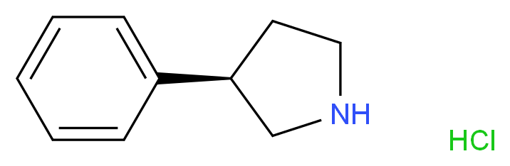 (3R)-3-phenylpyrrolidine hydrochloride_分子结构_CAS_851000-46-9