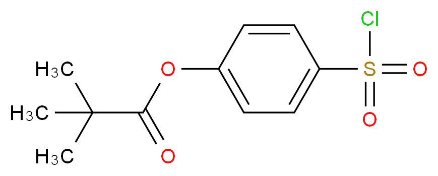 4-(Chlorosulfonyl)phenyl pivalate_分子结构_CAS_150374-99-5)