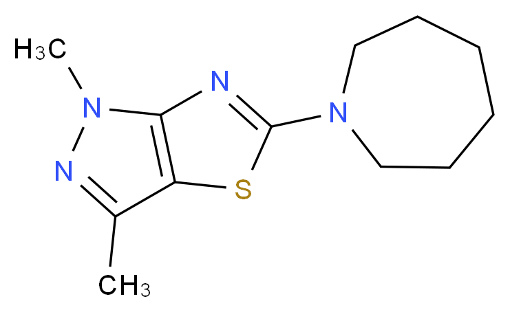 5-azepan-1-yl-1,3-dimethyl-1H-pyrazolo[3,4-d][1,3]thiazole_分子结构_CAS_)